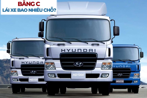 Bằng C lái xe bao nhiêu chỗ