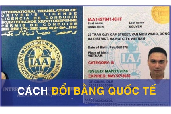Cách đổi bằng lái xe quốc tế