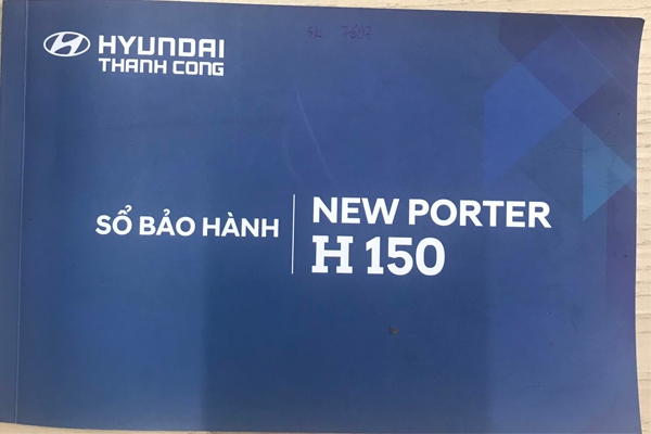 Sổ bảo hành xe tải Hyundai H150