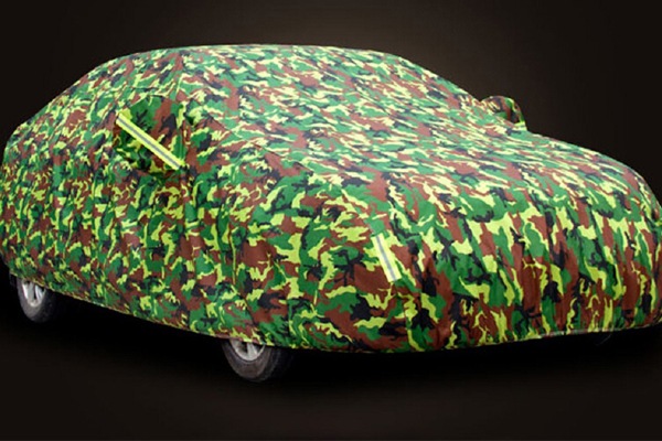 Bạt phủ ô tô vải dù rằn ri