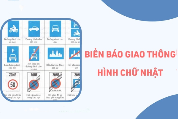 Biển báo hình chữ nhật