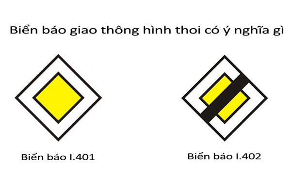 Ý nghĩa biển báo giao thông hình thoi