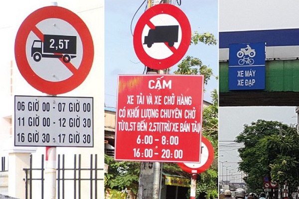 Biển báo cấm xe tải