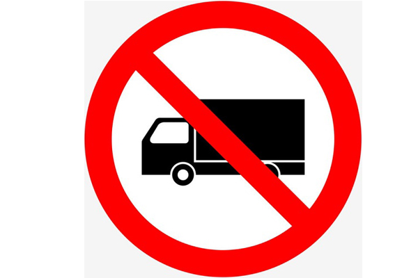 Biển cấm tải trọng và tổng tải trọng 106a