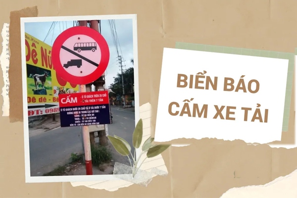 Biển báo cấm xe tải