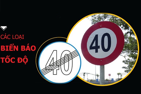 Các biển báo tốc độ