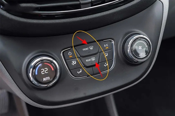 Biểu tượng sấy kính ô tô