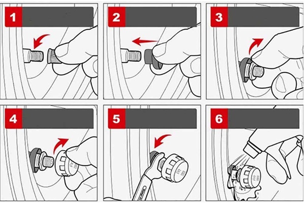 Cách lắp cảm biến áp suất lốp xe ô tô