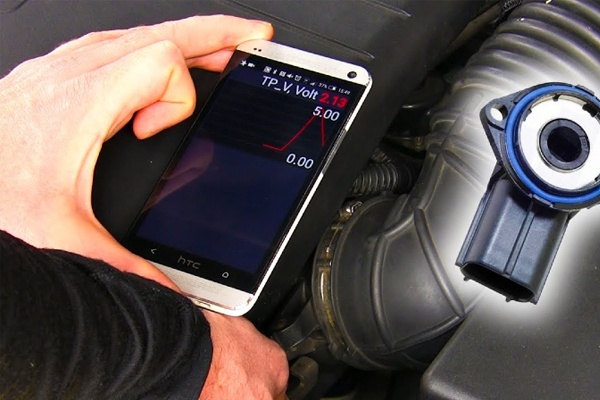 Đo cảm biến vị trí bướm ga