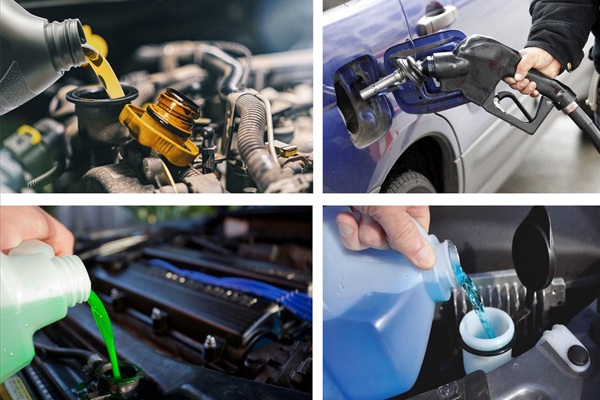 Kiểm tra các chất lỏng trên xe