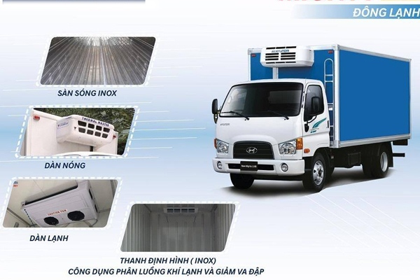 Xe tải Hyundai 7 tấn Mighty 110SP thùng đông lạnh