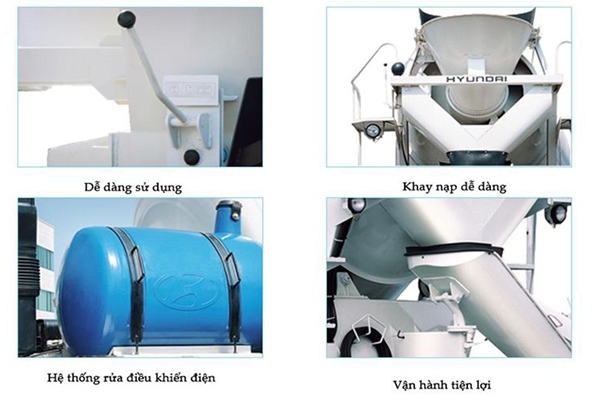 Thiết kế hỗ trợ xe trộn bê tông Hyundai HD270
