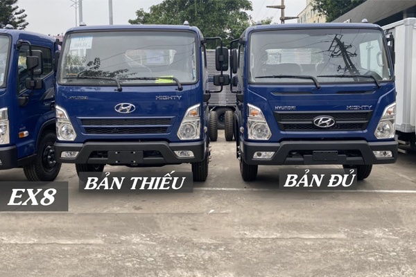 Đánh giá xe tải Hyundai Mighty EX8 bản đủ, bản thiếu