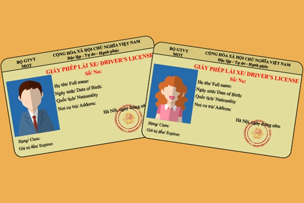 Bằng lái xe mới chất liệu PET