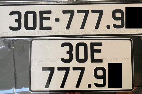 Phí đổi biển số vuông sang biển số dài xe ô tô