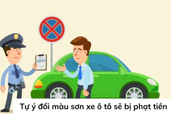 Thủ tục đổi màu sơn ô tô