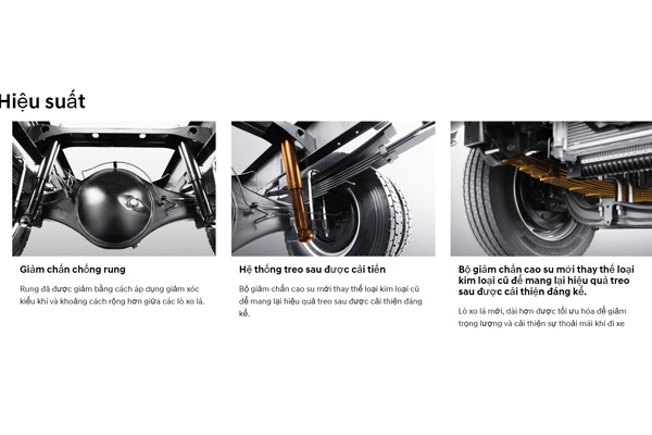 Ưu điểm về hiệu suất xe tải Hyundai Mighty EX8