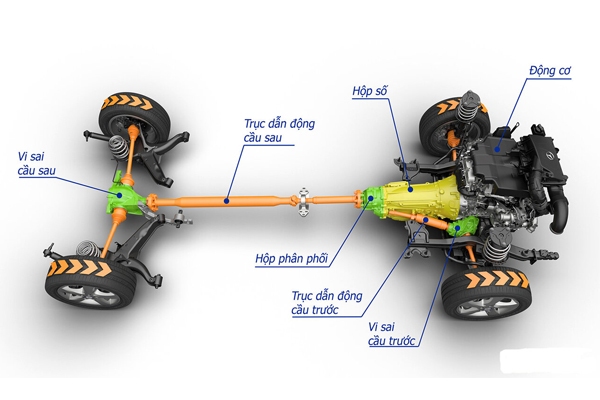 Khóa vi sai cầu sau