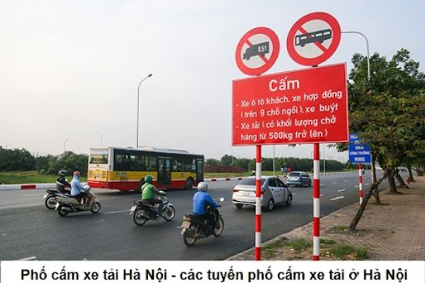 Phố cấm xe tải vào Hà Nội