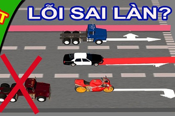 Lỗi sai làn đường là gì?