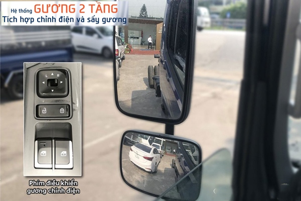Gương xe tải Hyudai Mighty EX Series bản cao cấp