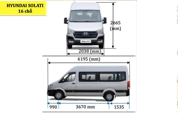 Khoảng sáng gầm xe Hyundai Solati