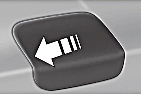 Xác định vị trí nắp bình nhiên liệu