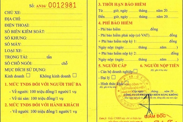 Bảo hiểm bắt buộc ô tô
