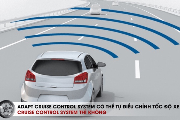 Sự khác nhau giữa cruise control và adaptive cruise control
