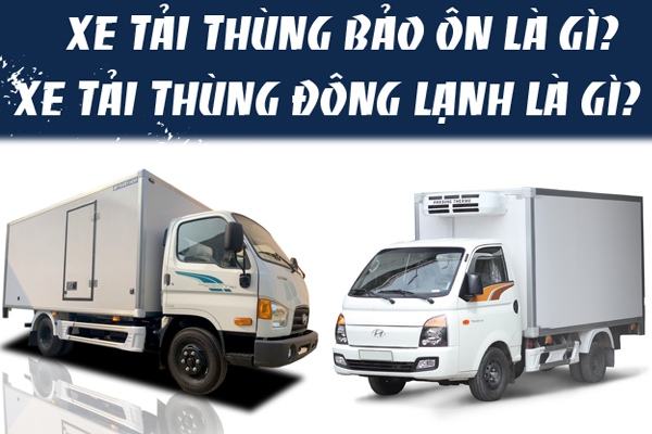 Phân biệt thùng bảo ôn và thùng đông lạnh xe tải