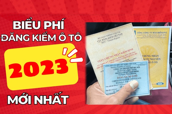 Phí đăng kiểm xe ô tô 2023