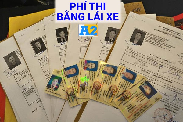 Phí thi giấy phép lái xe A2