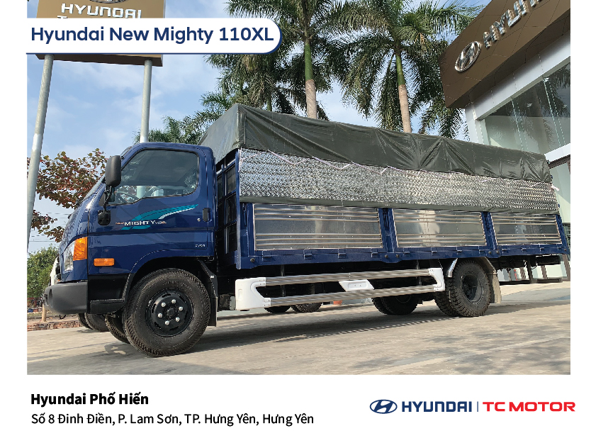 New Mighty 110XL – 7 tấn – Thùng bạt