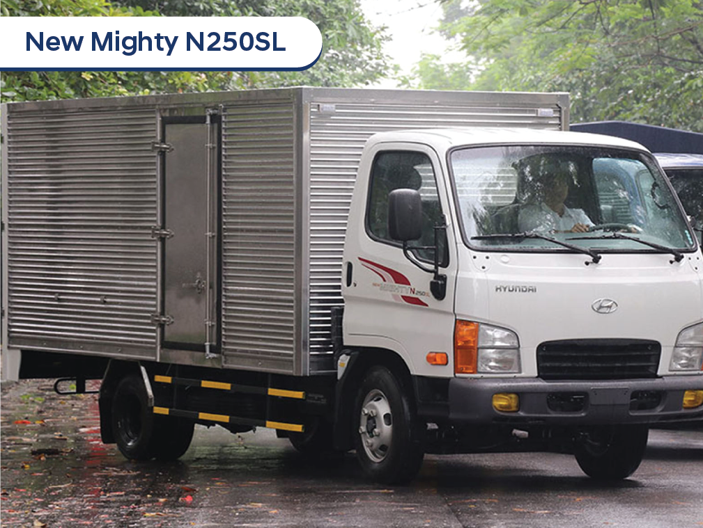New Mighty N250SL - 2,5 tấn - Thùng kín, dài 4M3