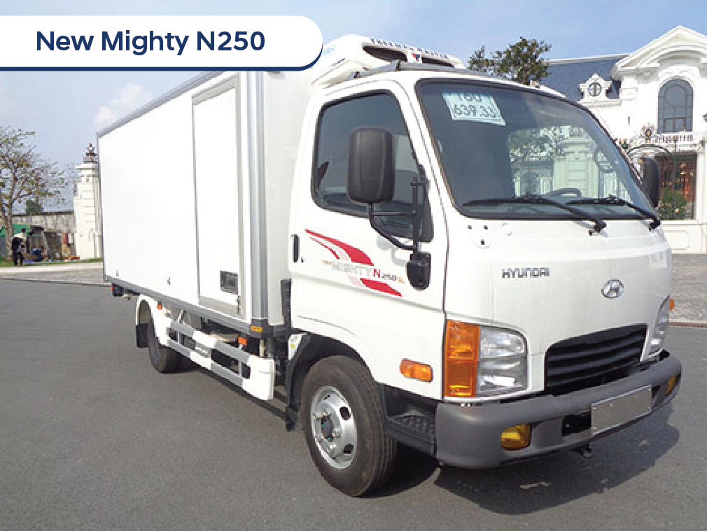 New Mighty N250 - 2,5 tấn - Thùng đông lạnh, thùng 3M6