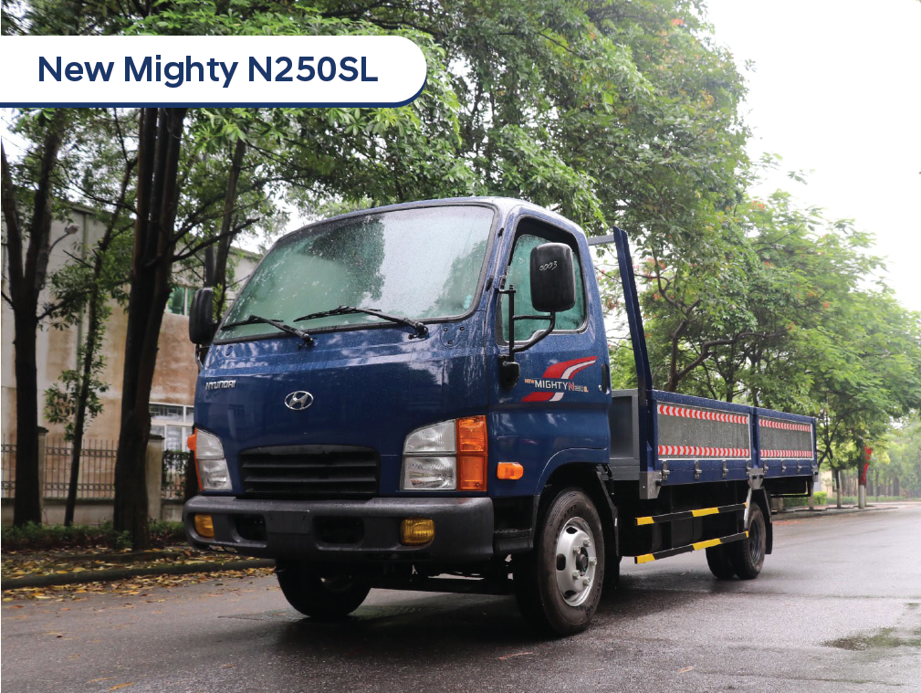New Mighty N250SL - 2,5 tấn - Thùng lửng, dài 4M3