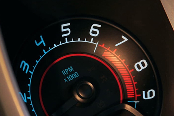 Vùng các gạch đỏ là vòng tua máy