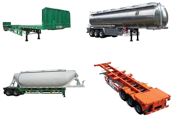 Các loại sơ mi rơ mooc phổ biến