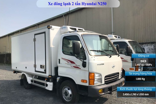 Thông số kỹ thuật xe tải đông lạnh Hyundai