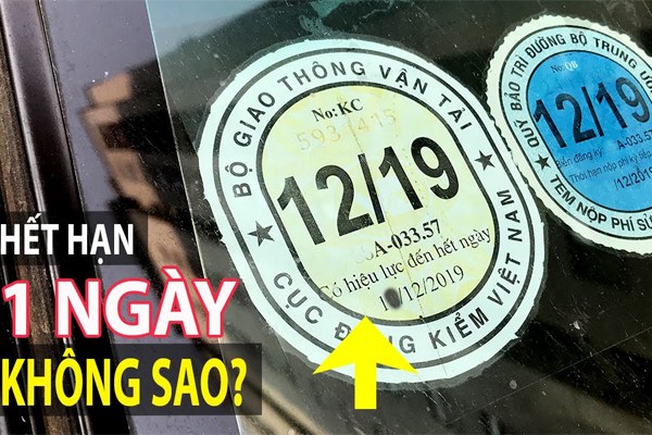 Xe ô tô quá hạn đăng kiểm 1 ngày vẫn bị xử phạt