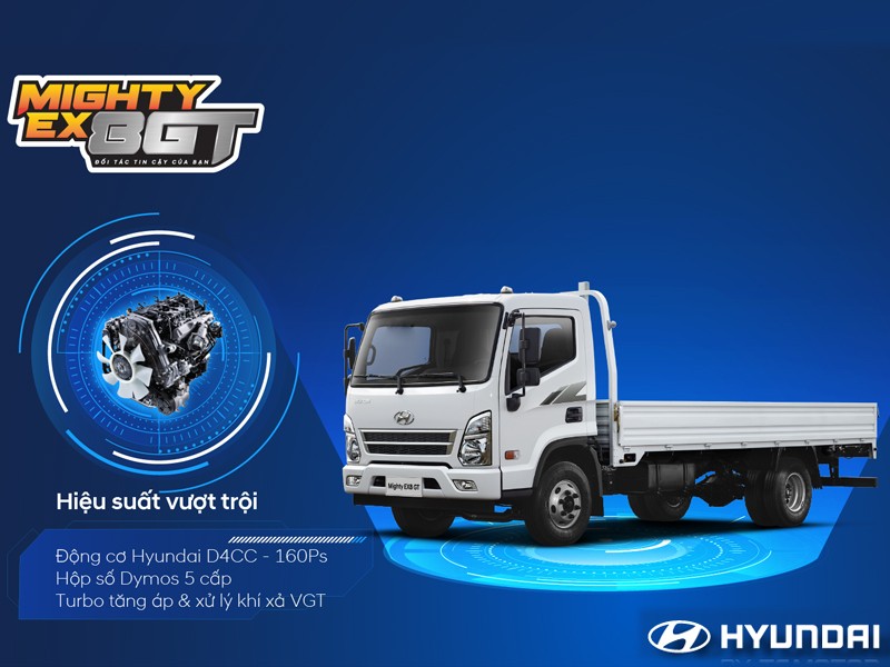 Mẫu xe tải 8 tấn Hyundai