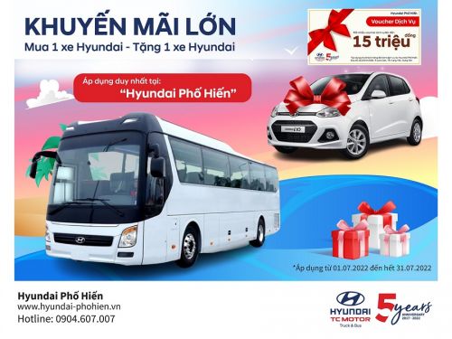 Mua 1 xe khách Tặng 1 xe con