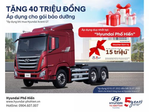 Tặng 40 triệu đồng gói bảo dưỡng xe và 15 triệu đồng voucher dịch vụ
