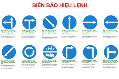 Ý nghĩa biển báo hiệu lệnh là gì và mức phạt vi phạm