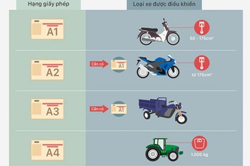 Tổng hợp các loại bằng lái xe ở Việt Nam