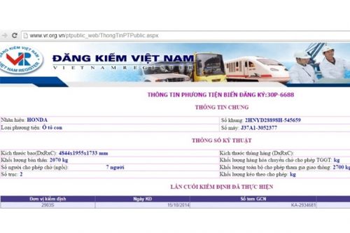 Cách check gốc xe máy, ô tô nhanh chóng