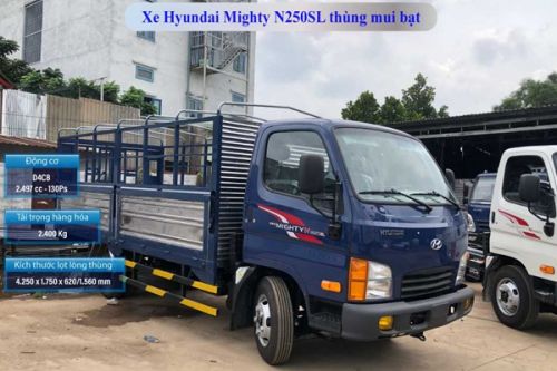 Những điều cần biết về xe tải Hyundai N250SL thùng mui bạt