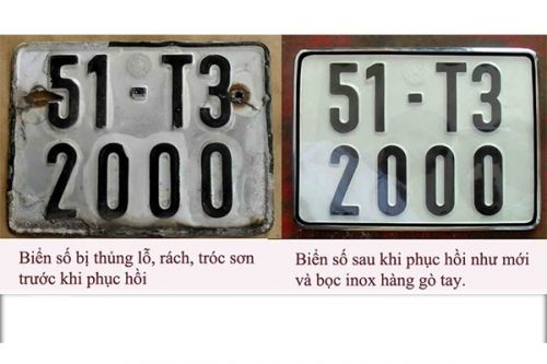 Ép biển số xe ô tô và những điều cần biết