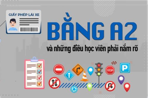 Chi tiết các loại phí thi bằng lái A2 mới nhất