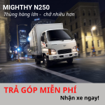 New Mighty N250 - 2,5 tấn - Thùng kín, dài 3M6